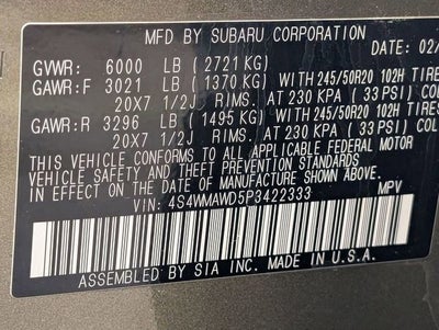 2023 Subaru Ascent Touring 7-Passenger