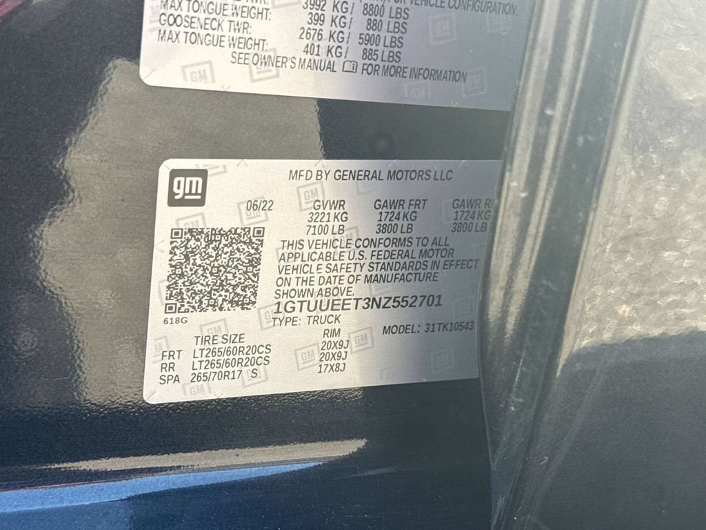 2022 GMC Sierra 1500 AT4