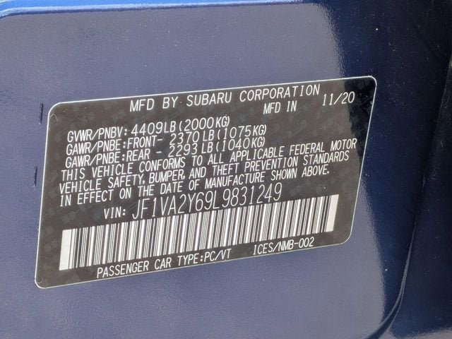 2020 Subaru WRX STI Limited