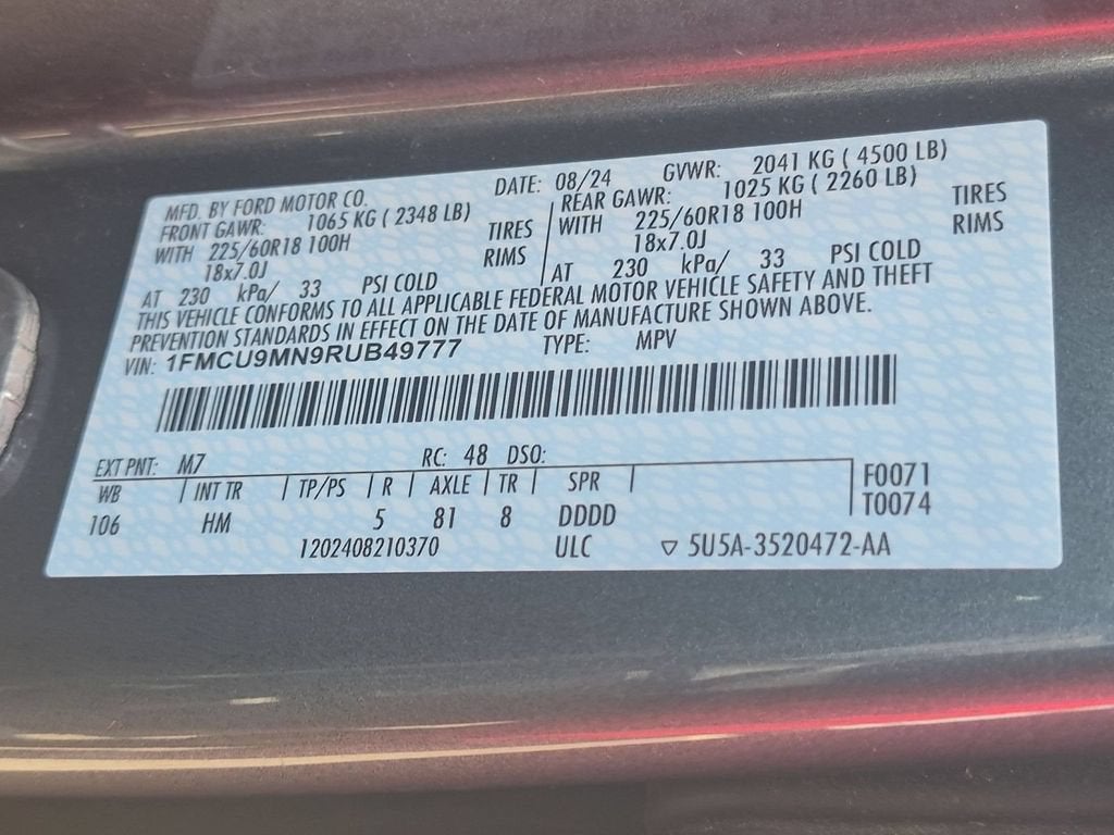 2024 Ford Escape ST-Line