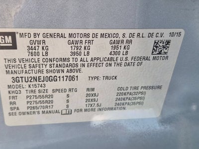 2016 GMC Sierra 1500 SLT